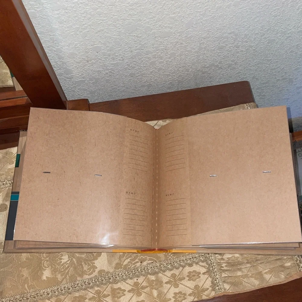New (laminated removable cover)Vntg Scrapbook, photo album, Memo album, journal.
